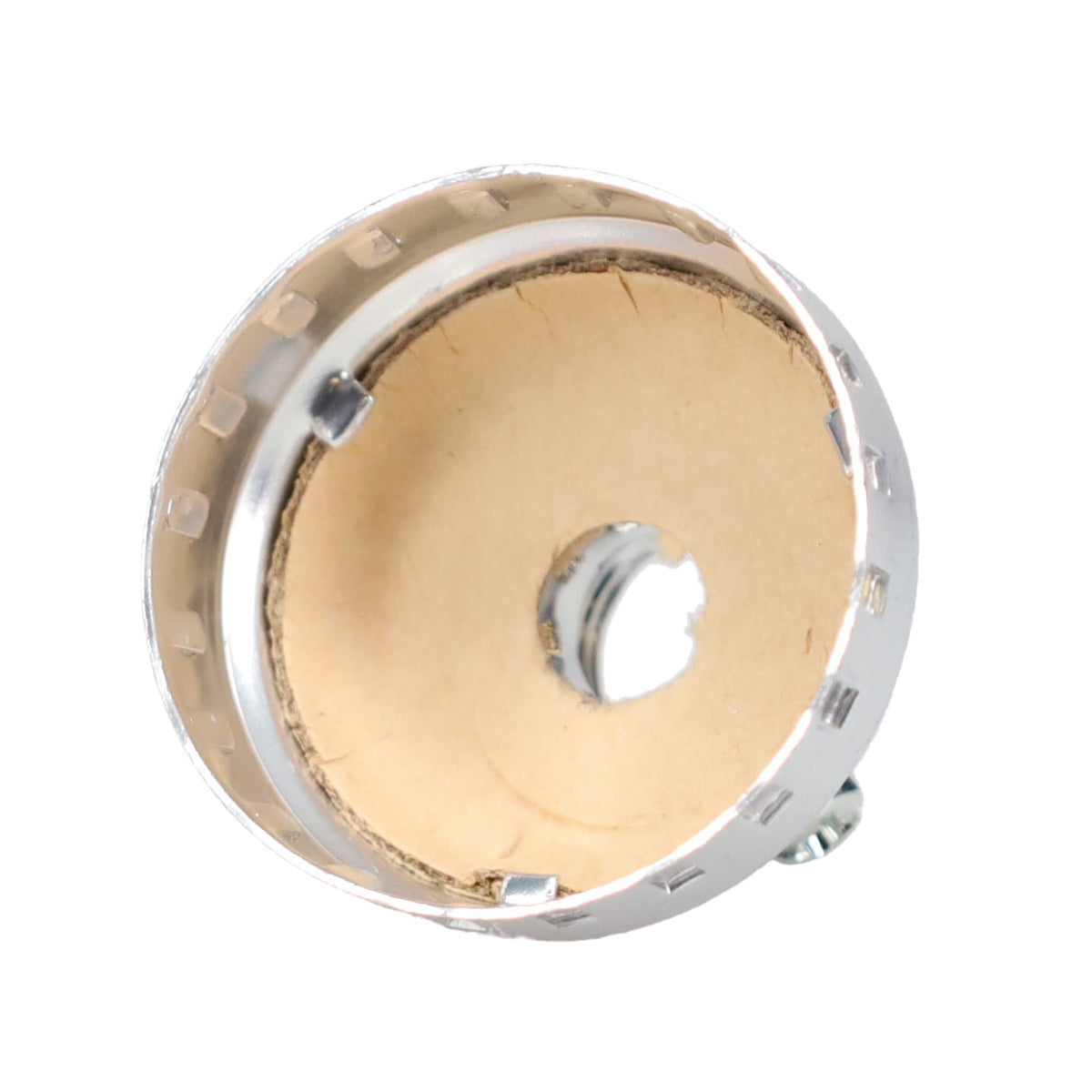Nickel Plated Finish Aluminum E-26 Lamp Socket Cap, Tap 1/4 IP (40298SNSS)