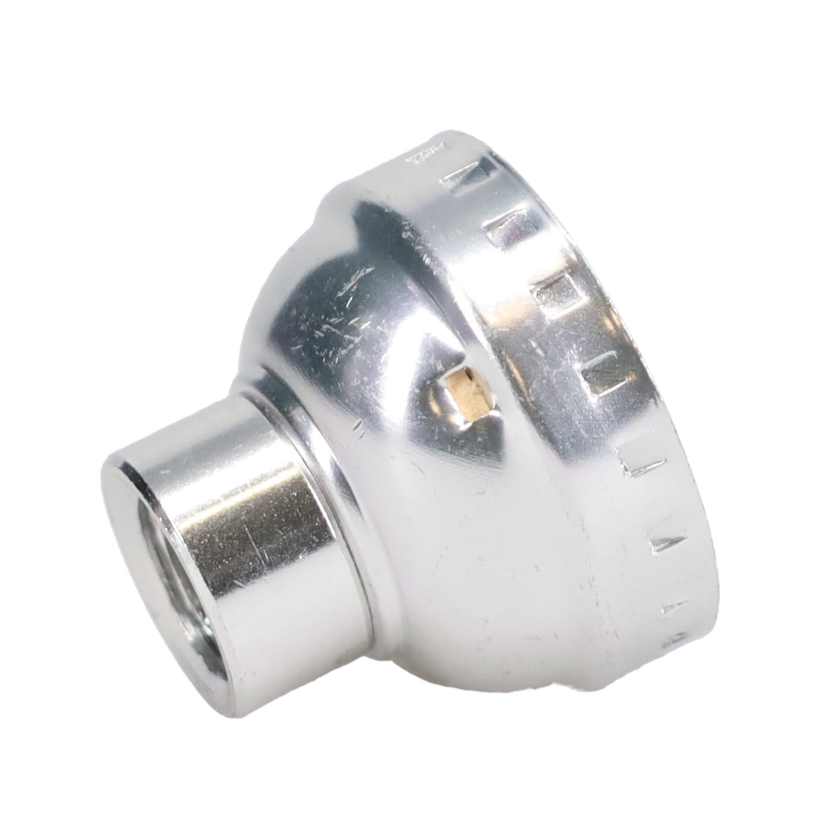 Nickel Plated Finish Aluminum E-26 Lamp Socket Cap, Tap 1/4 IP (40298SNSS)