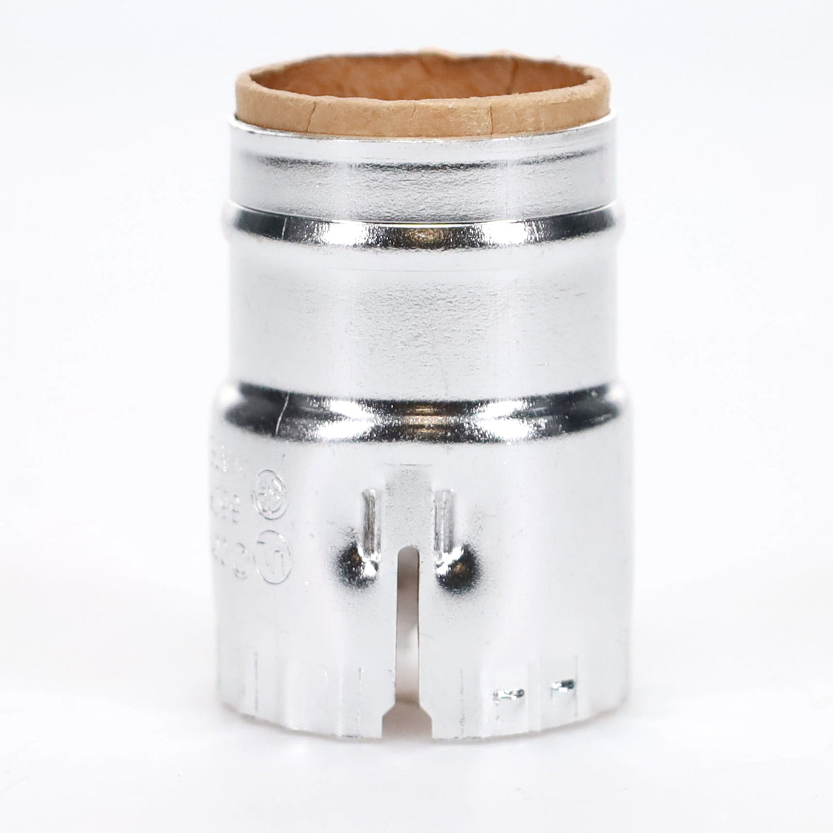 Full Keyless, Medium-Size, Nickel Finish, Lamp Socket Shell (40307NI)