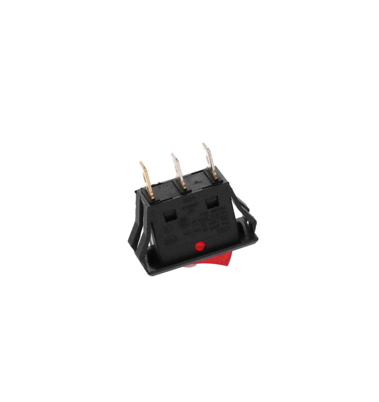 Rectangular Black Snap in Rocker Switch 3 Wire (40417)