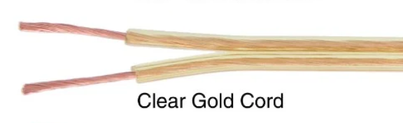 250 ft. Clear Gold, 18/2 Plastic Lamp Spool Cord - Wire (46605)