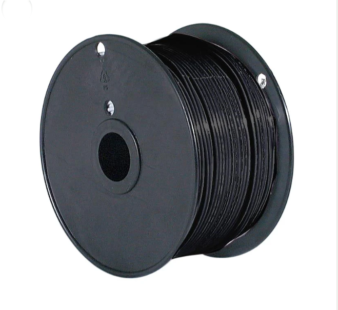 500 Ft 18/1 AWM UL 3321 Plastic Insulated Lamp Cord, Choice of White or Black (46671)