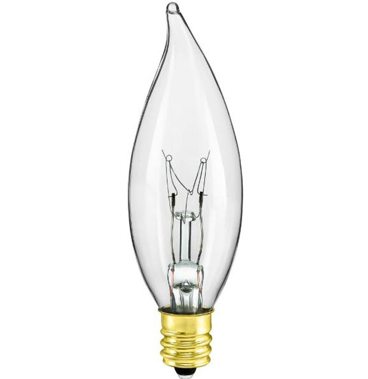 15 or 25 Watt CF, Clear Flame Tip Bulb (E12) (47010)