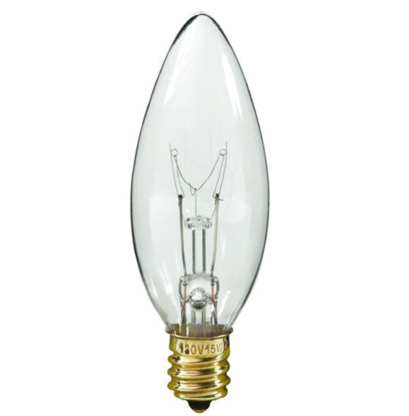 15 or 25 Watt, Petite CT, Torpedo Bulb Candelabra Base (E12) (47021)