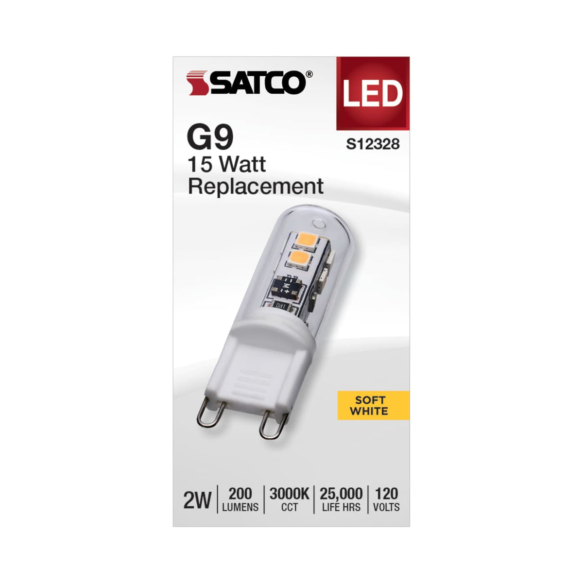 15 Watt Equivalent Dimmable G9 Base LED Light Bulb (47271)