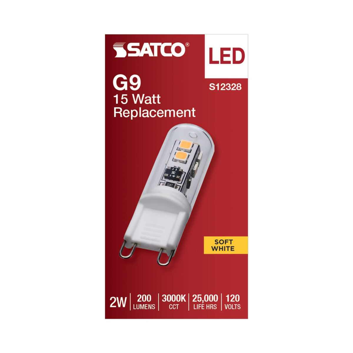 15 Watt Equivalent Dimmable G9 Base LED Light Bulb (47271)