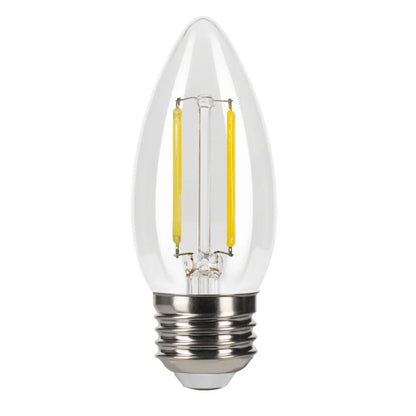 Clear 3.3W, 40W Equivalent E-26 LED Dimmable B11 Bulb (47318)