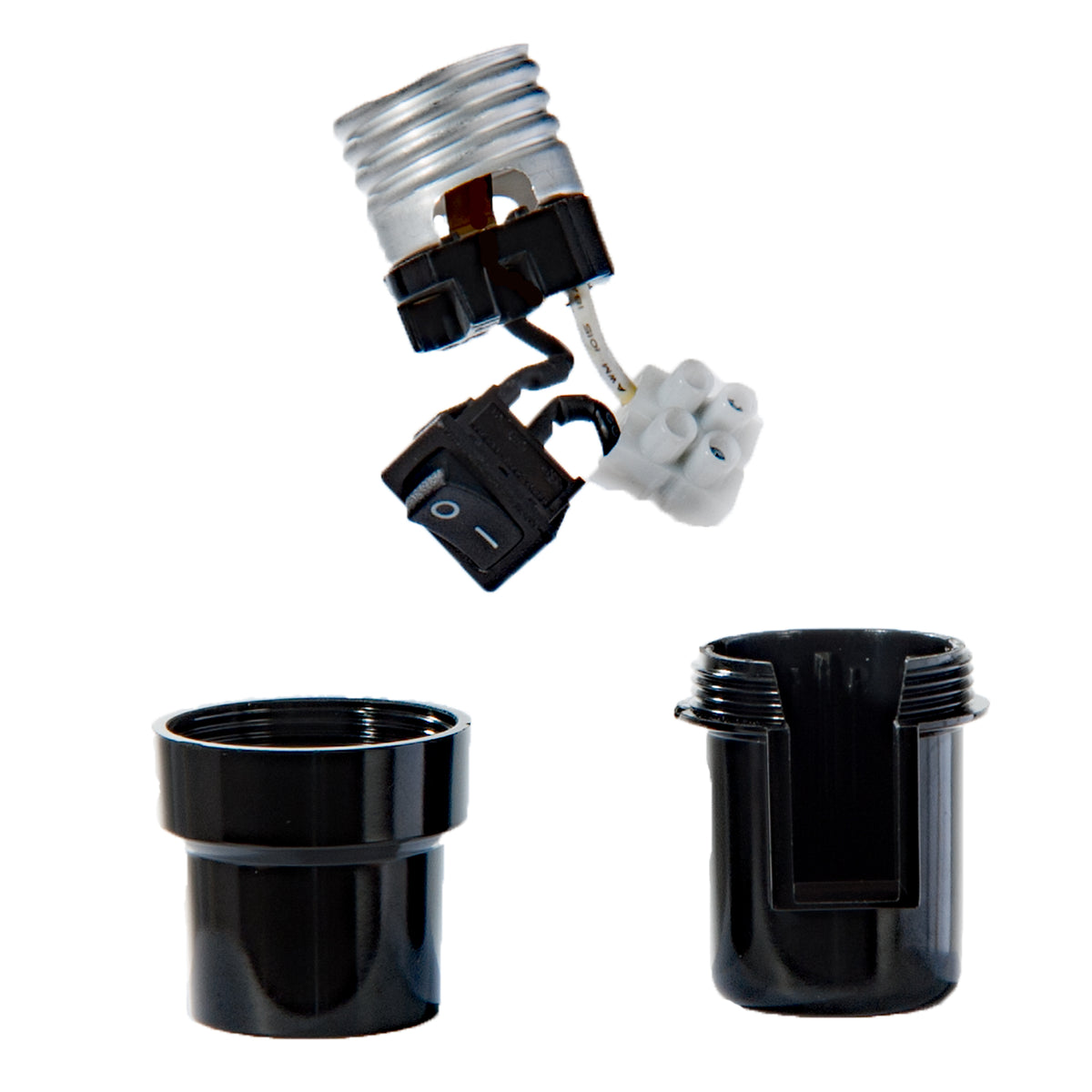 E26 Rusted Rocker Plastic Rocker Switch Socket, Medium Base E26 (47670) - Antique Lamp ...
