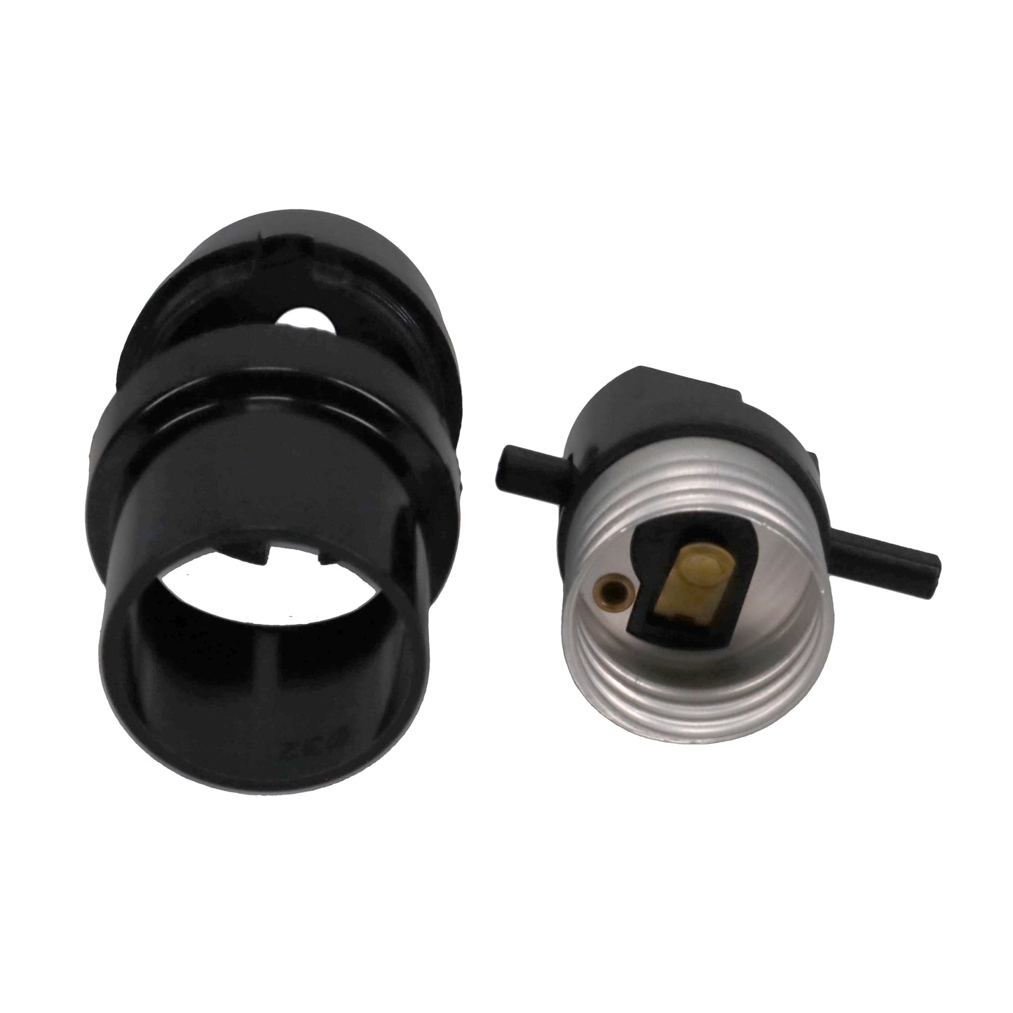 Table Lamp Wiring Kit, Plastic Push Through Socket Black Lamp Cord (30591)