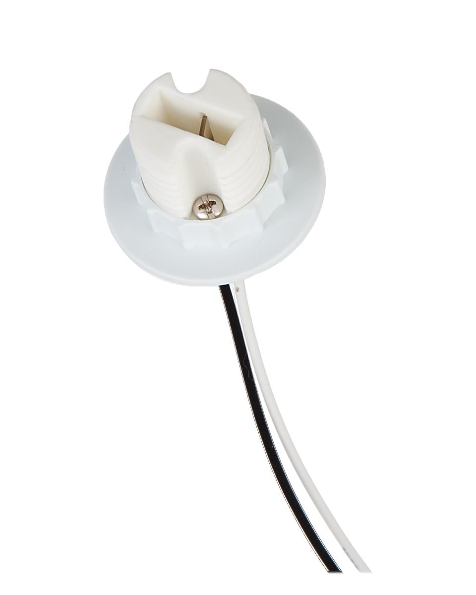 G9 External Threaded Porcelain Socket with Threaded Ring, 3/4" Dia., 1/8 IP (47733)