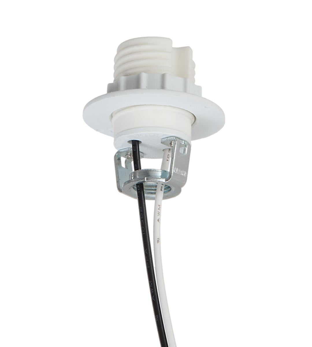 G9 External Threaded Porcelain Socket with Threaded Ring, 3/4