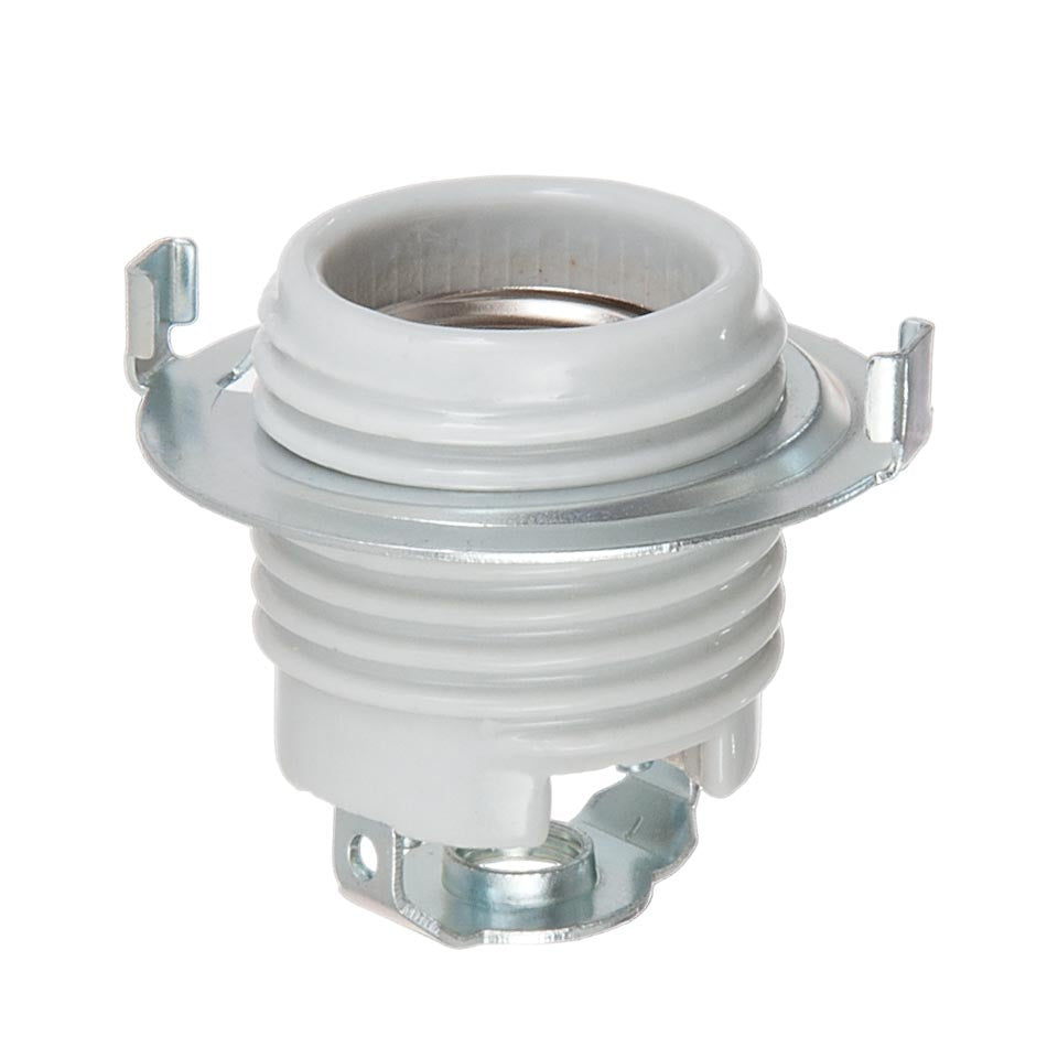 E-26 Keyless Threaded Glazed Porcelain Socket, Wire Leads (47752 ...