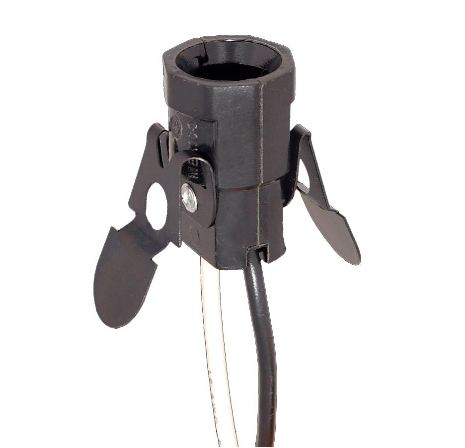 Keyless Candelabra Socket With Spring Clips (48314)