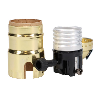 3 Terminal Turn-Knob Lamp Socket with Side Hole (48350)