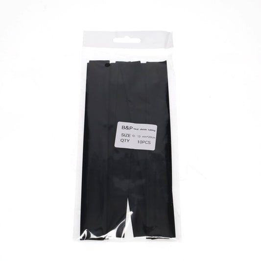 Heat Shrink Electrical Insulation Tubing - 13.0mm, 1/2" Dia., 200mm Long, Bag of 10 (48961)