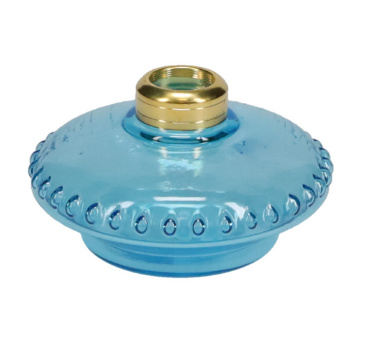 Light Blue Glass Bracket Lamp Font (50107)