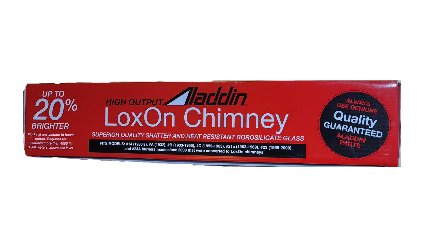 Aladdin Brand Lox-On High Output Chimney, 2 5/8" Fitter, 15 1/2" Tall (57959)