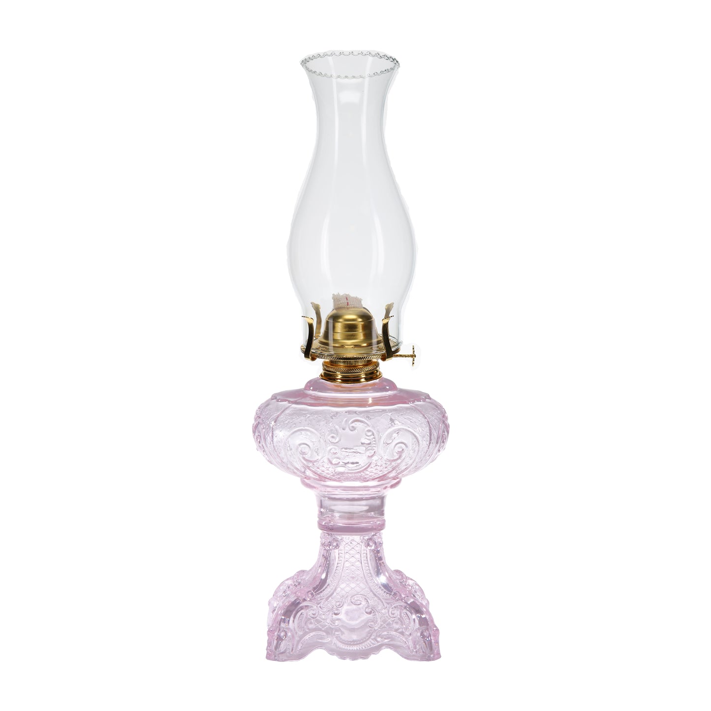 20" Tall Princess Feather Oil Lamps Complete with Burner and Chimney (67500K)