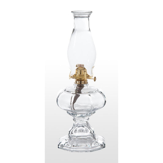 Early Sewing Lamp Pattern Complete Kerosene Lamp with Clear Glass Base (67516C)