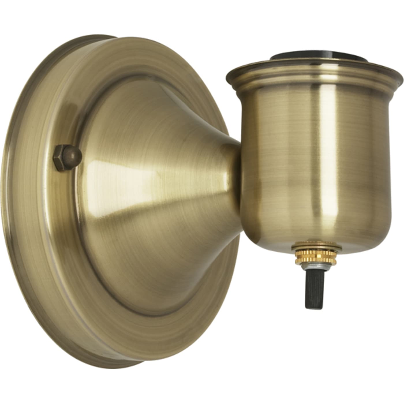 1-5/8" Fitter Wired Wall Sconce - Bracket, Antique Brass Finish (69455A)