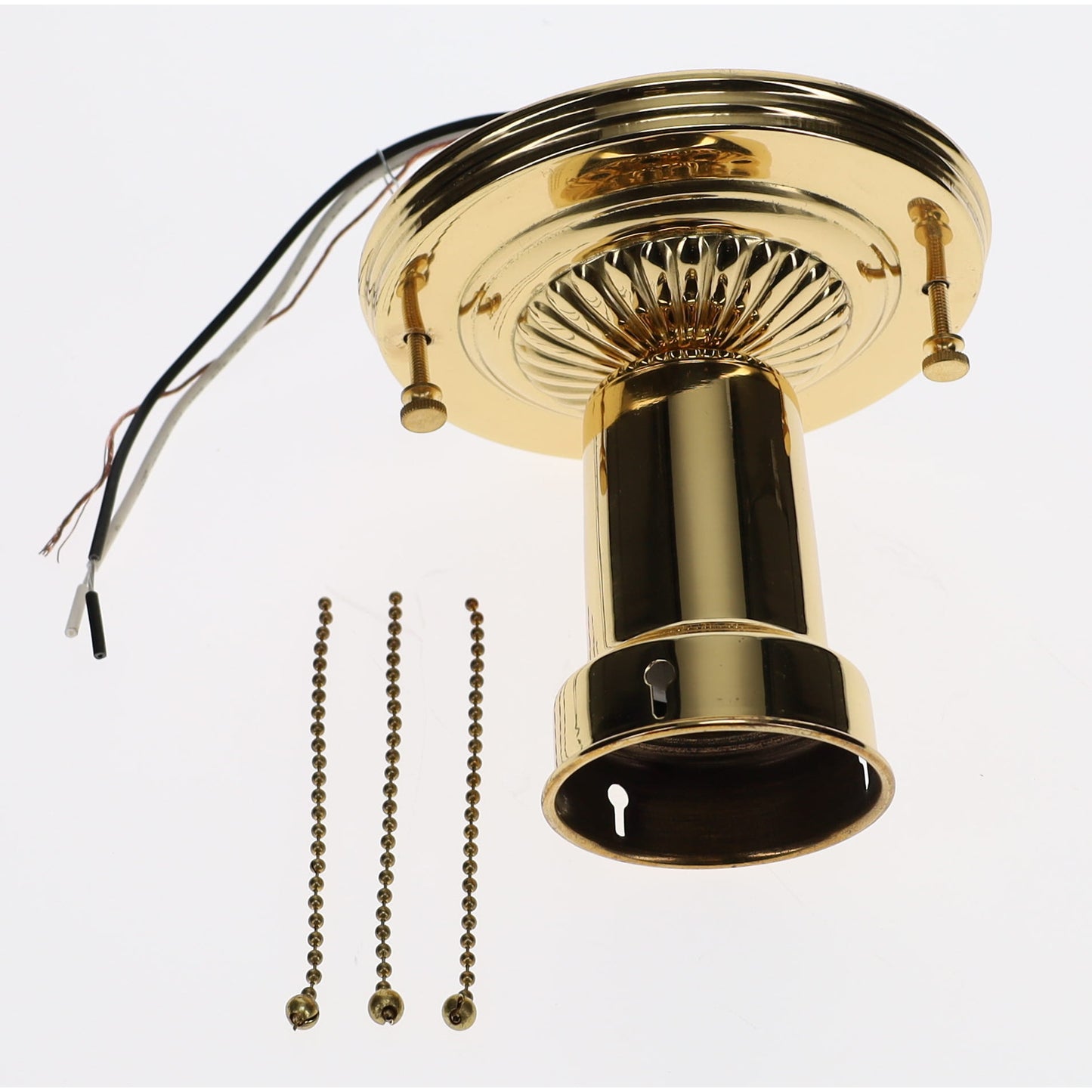 Choice of Finish Brass Bead Chain Fixture Hardware Set (69510)