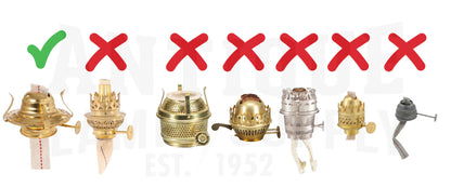 3" Fitter, 8-1/2" Tall Clear Chimney Globe (57932)