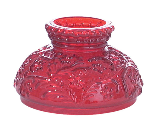 Miniature Ruby Glass Shade, 4 inch fitter
