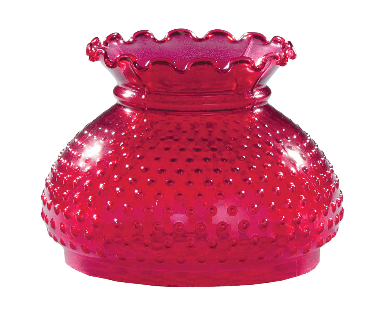 Cranberry Hobnail Student Shade, 7 inch fitter