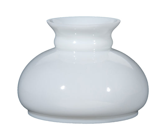 Cased Glass Student Shade - Plain Top, 7 inch fitter