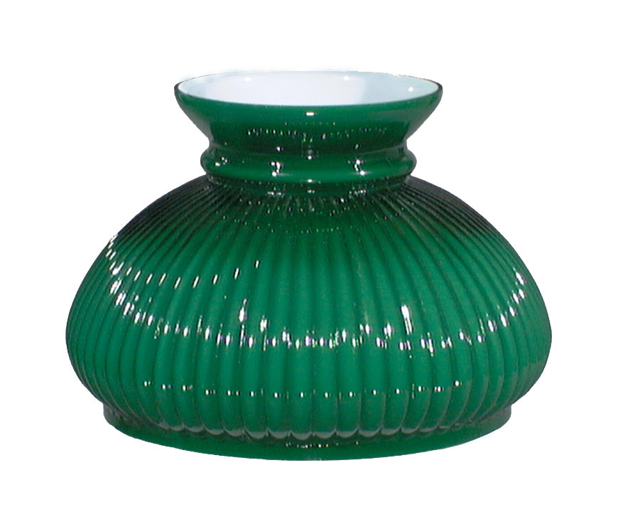 Cased Green Rib Shade, 7 inch fitter