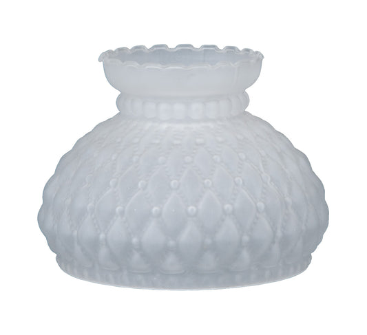 Diamond Quilted Satin Crystal Shade, 7 inch fitter