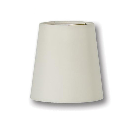 Chandelier Empire Hardback Shades, Cream Color Microfiber Chiffon