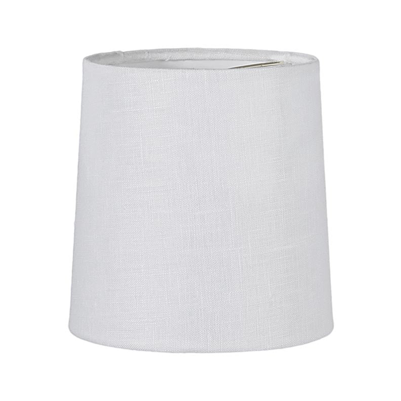 Off-White Color, 100% Linen Hardback, Retro Drum Chandelier Shade (00710WE)