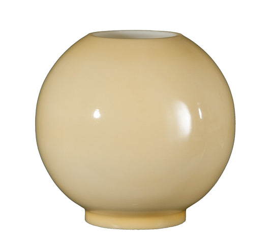8 inch Opal Glass Ball Shade, Nu-Gold Tint, 4 inch fitter