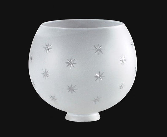 Gasolier Lamp Shade, Hand Cut Stars, 2-1/2 inch fitter