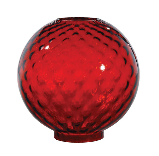 10" Ruby Dot Optic Ball Shade, 4 inch fitter