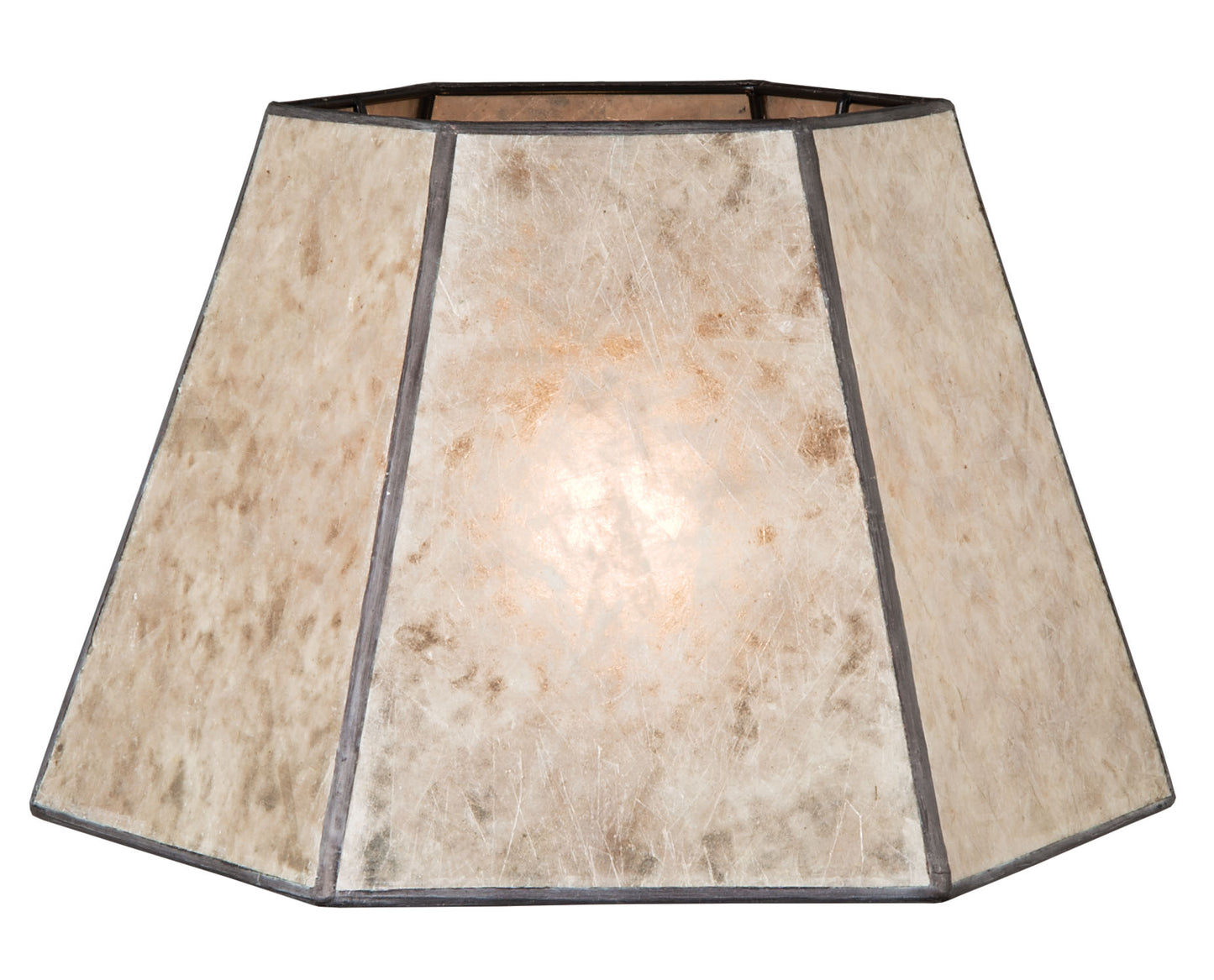 Parchment Color Hexagon Style Mica Lampshade