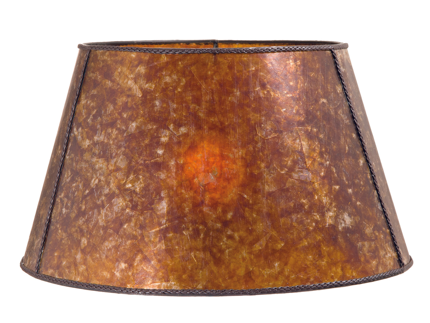 Amber Mica Empire Style Floor Lamp Shade