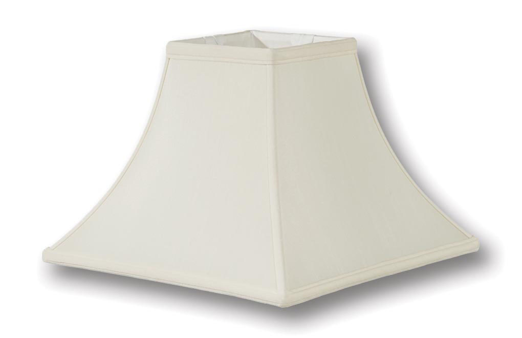 Eggshell Color Square Bell Shade - Tissue Shantung