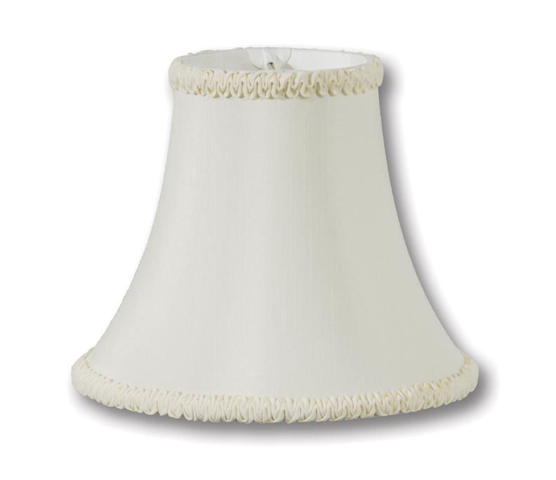 Eggshell Vanity Bell with Hand Made Ruching- Tissue Shantung
