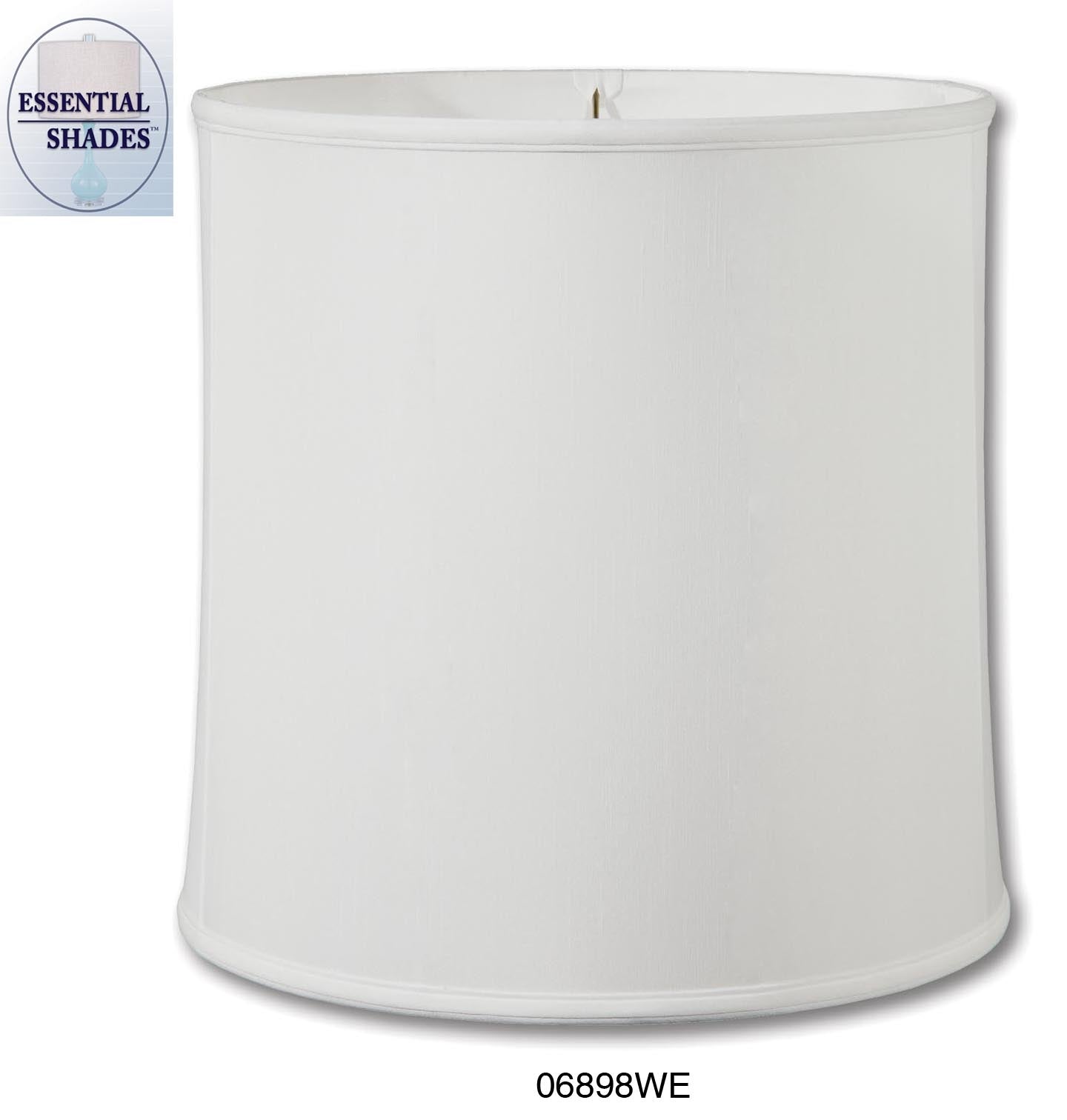 Essential Shades Brand Off White Color Deep Drum No-Hug, Value Lamp Shades
