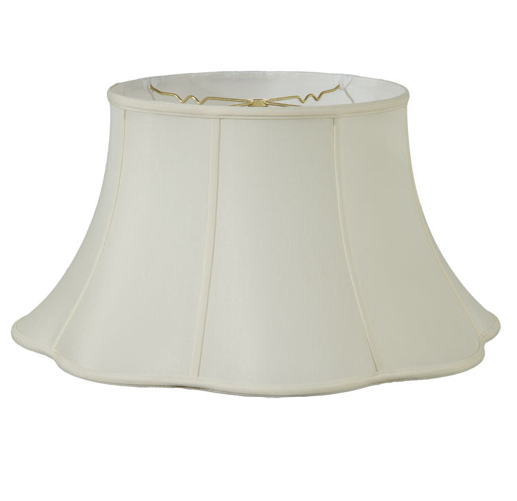 Floor Lamp Out Scallop Empire Shade - Tissue Shantung