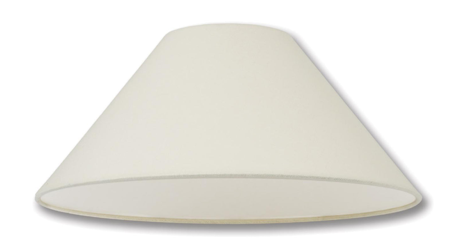 Flare Style Hardback Shades - Eggshell Color, 100% Fine Linen Material