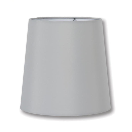 Tapered Deep Drum Lamp Shades - Dove Grey Color, Microfiber Chiffon Material
