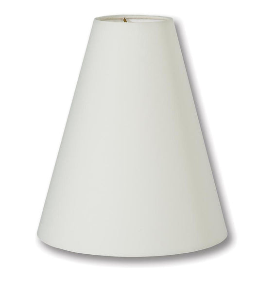 Tapered Deep Empire style Hardback Lamp Shades - Ivory Color, Microfiber Chiffon material