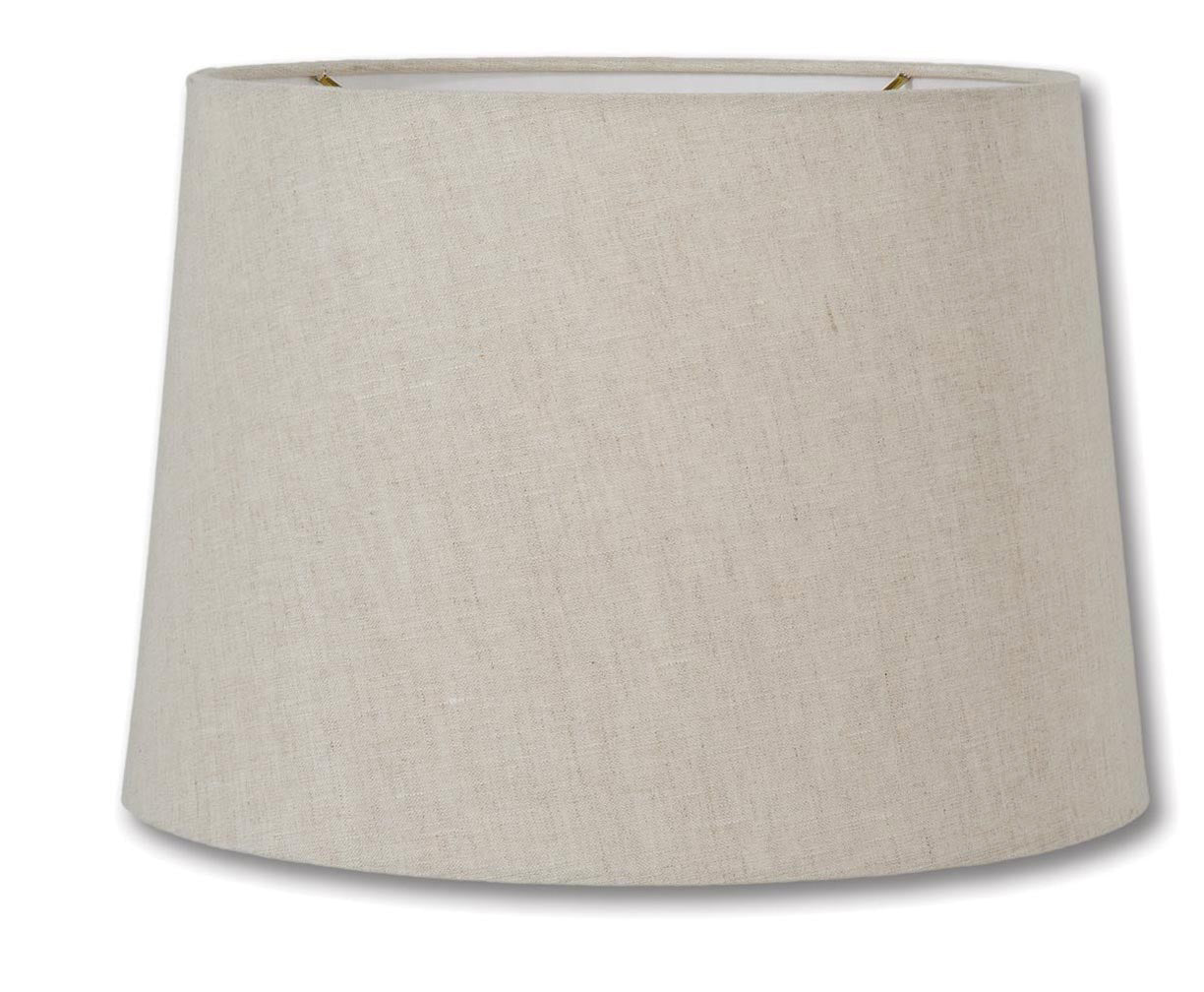 Retro Drum Lamp Shades - Natural Color, 100% Fine Linen Material