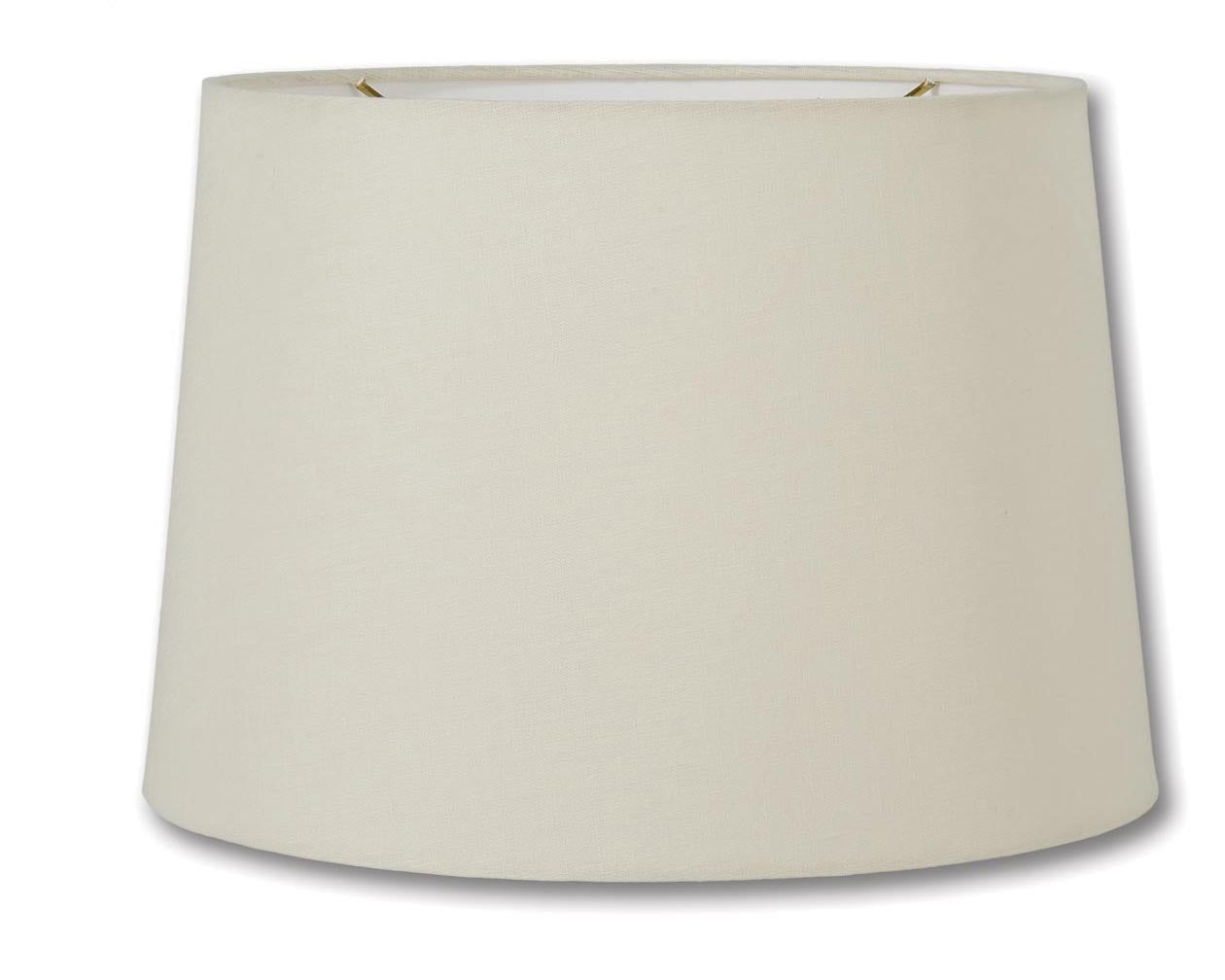 Retro Drum Lamp Shades - Eggshell Color, 100% Fine Linen Material