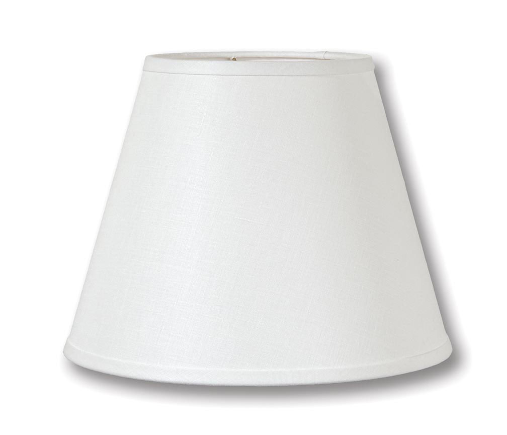 Off White Linen Empire Style Hardback Lampshades