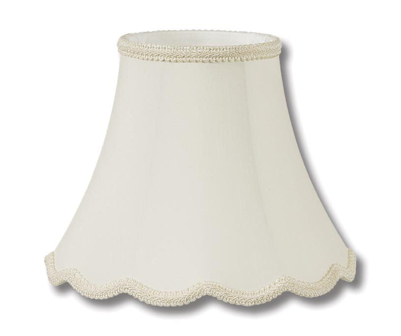 Eggshell Bells Deluxe Scallop Bell with Gimp Trim, Eggshell (07259) - Antique Lamp ...