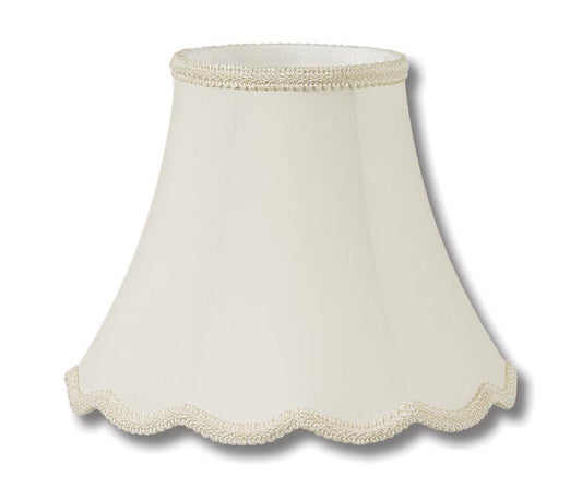 Deluxe Scallop Bell with Gimp Trim, Eggshell